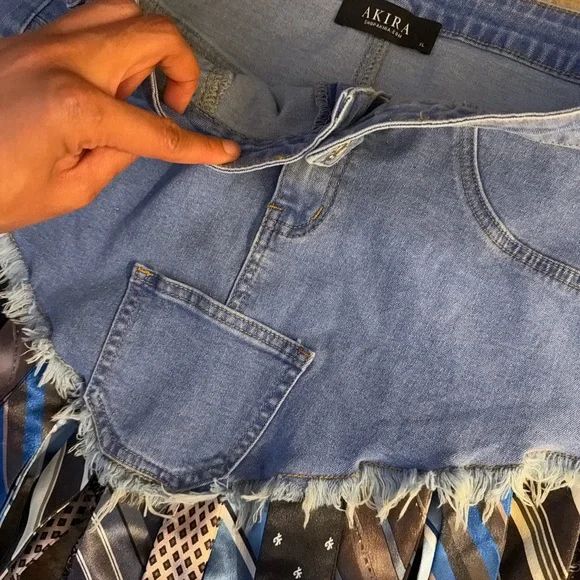 SO YOU THOUGHT DENIM SKIRT WITH TIE - Picture 9 of 9